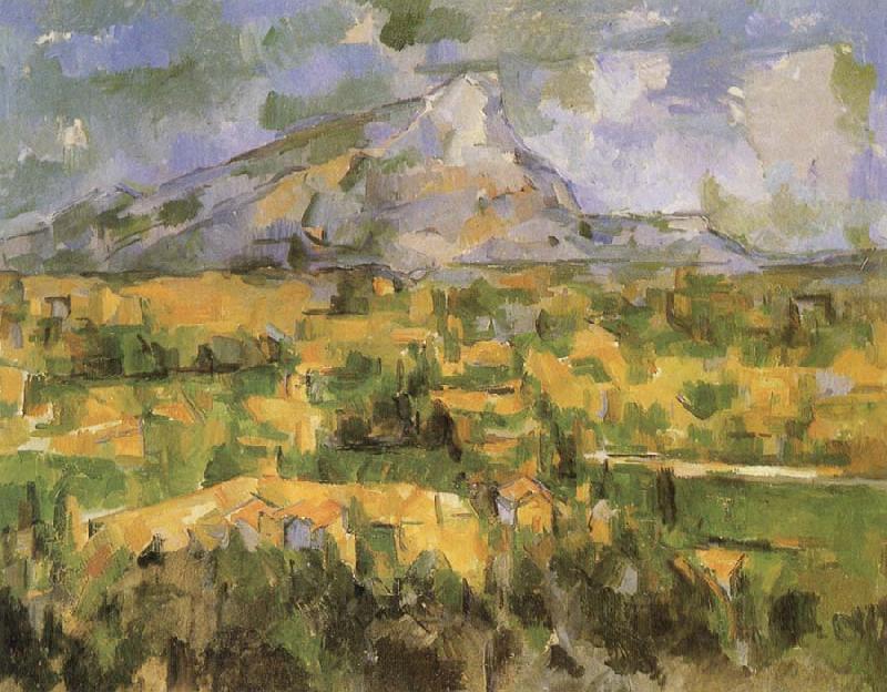 Paul Cezanne Mont Sainte-Victoire considering of Lesson Lauves oil painting image